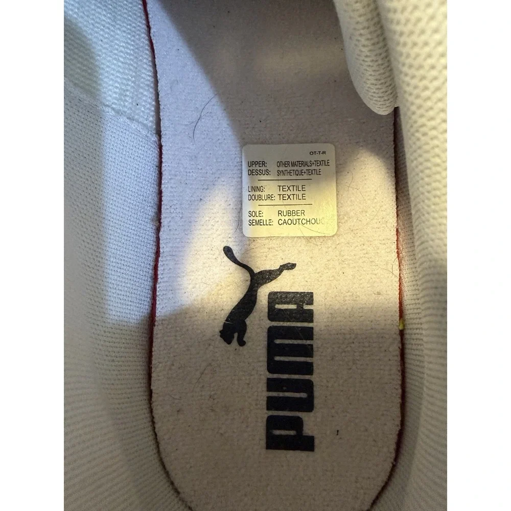 Puma white black